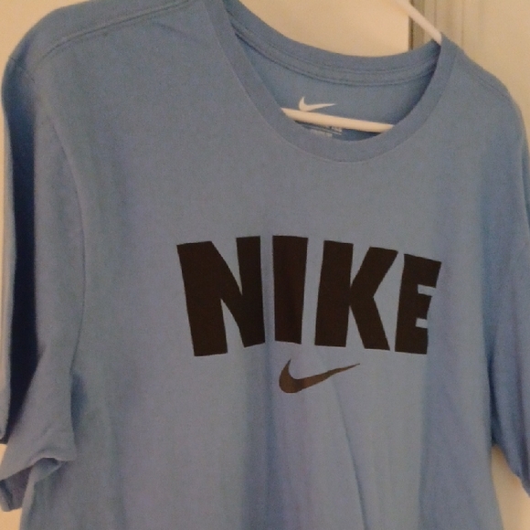 Nike Sky Blue Tee with Black Logo - Picture 2 of 7